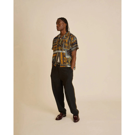 Obey Ανδρικό παντελόνι Fubar Linen Pleated Pant Obey Ανδρικό παντελόνι Fubar Linen Pleated Pant